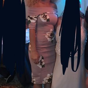 Off the shoulder formal dress